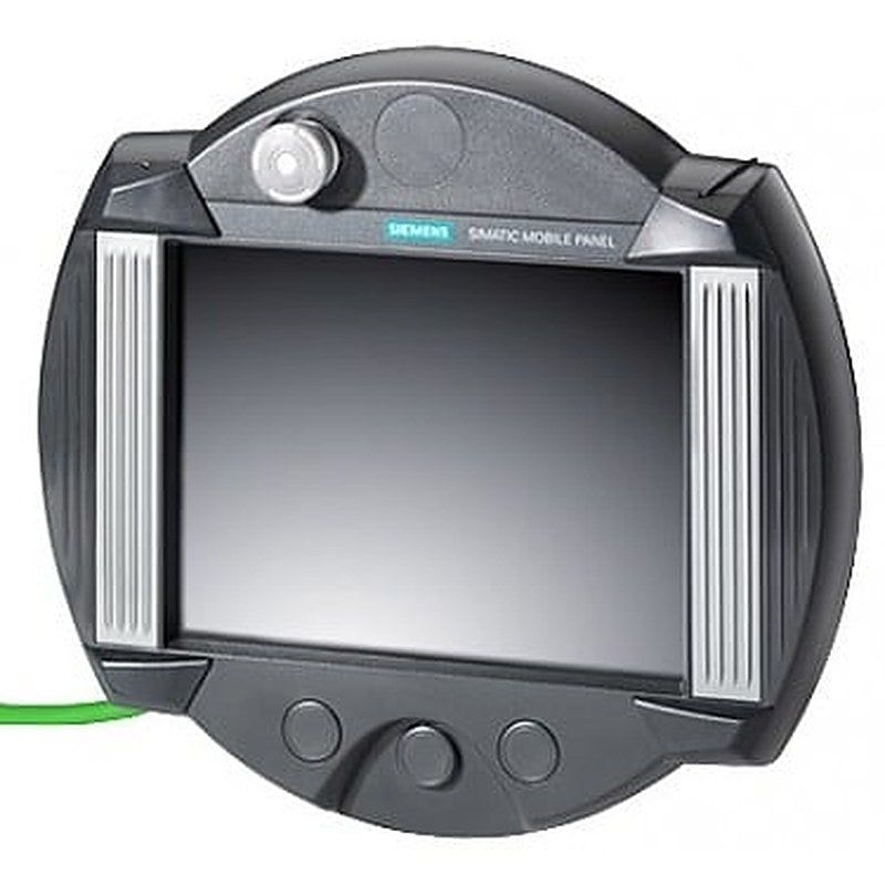 SIMATIC Mobile Panel 277 10" with integrated acknowledgment button, stop pushbutton and touch, configurable with WinCC flexible Standard Version 2008 or higher or TIA Portal V11 to V14