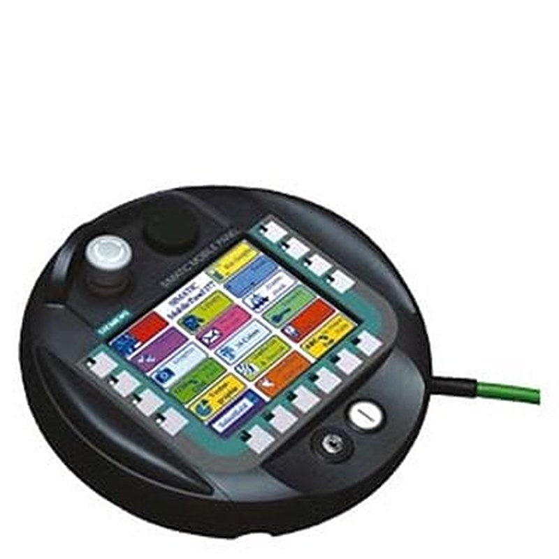 OEM SIMATIC Mobile Panel 277 Remote Operate (RO) 10", with integr. acknowledgement button, stop button, 2 pens for touch Operation. SW Remote Operate Client pre-installed, SW Remote Operate V3.1 server as CD in accessory pack