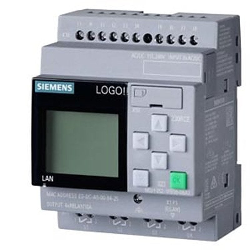 LOGO! 230RCE, logic module, display PS/I/O: 115V/230V/relay, 8 DI/4 DO for LOGO! 8.4