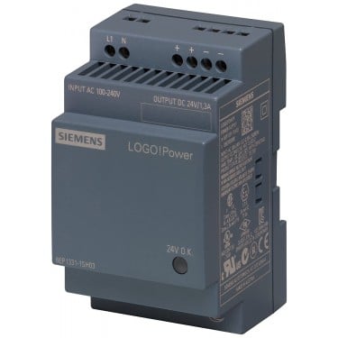 LOGO!POWER 24 V/1.3 A Regulated power supply input: 100-240 V AC (DC 110-300 V) output: DC 24 V/1,3 A