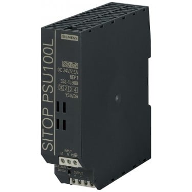 SITOP PSU100L 24 V/2.5 A Stabilized power supply input: 120/230 V AC, output: DC 24 V/2,5 A