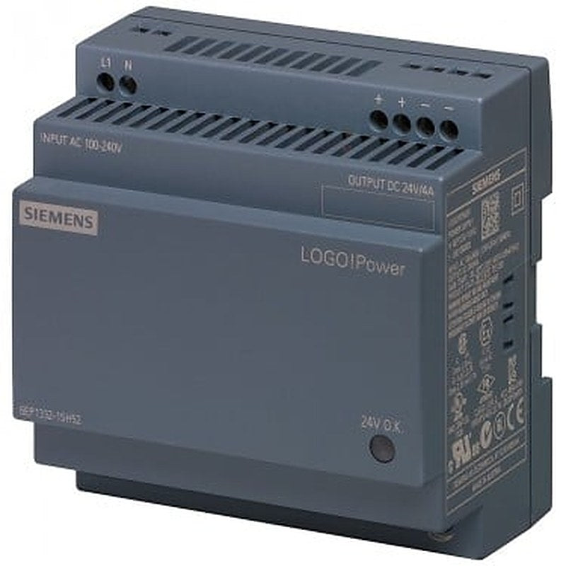 LOGO!Power 24 V/4 A Stabilized power supply input: 100-240 V AC (DC 110-300 V) output: 24 V DC/4 A