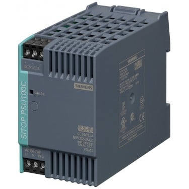 SITOP PSU100C 24 V/3.7 A stabilized power supply input: 120-230 V AC (110-300 V DC) output: 24 V DC/3.7 A restricted output NEC Class 2 *Ex approval no longer available*