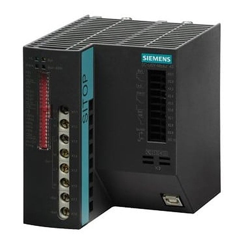 SITOP DC UPS module 24 V/40 A uninterruptible power supply with USB interface input: 24 V DC/42.6 A output: 24 V DC/40 A *Ex approval no longer available*