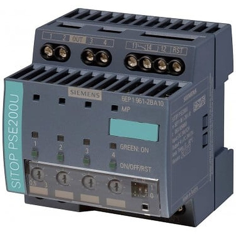 SITOP PSE200U 3 A Selectivity module 4-channel input: 24 V DC/12 A output: 24 V DC/4x 3 A threshold value adjustable 0.5-3 A with common signaling contact *Ex approval no longer available*