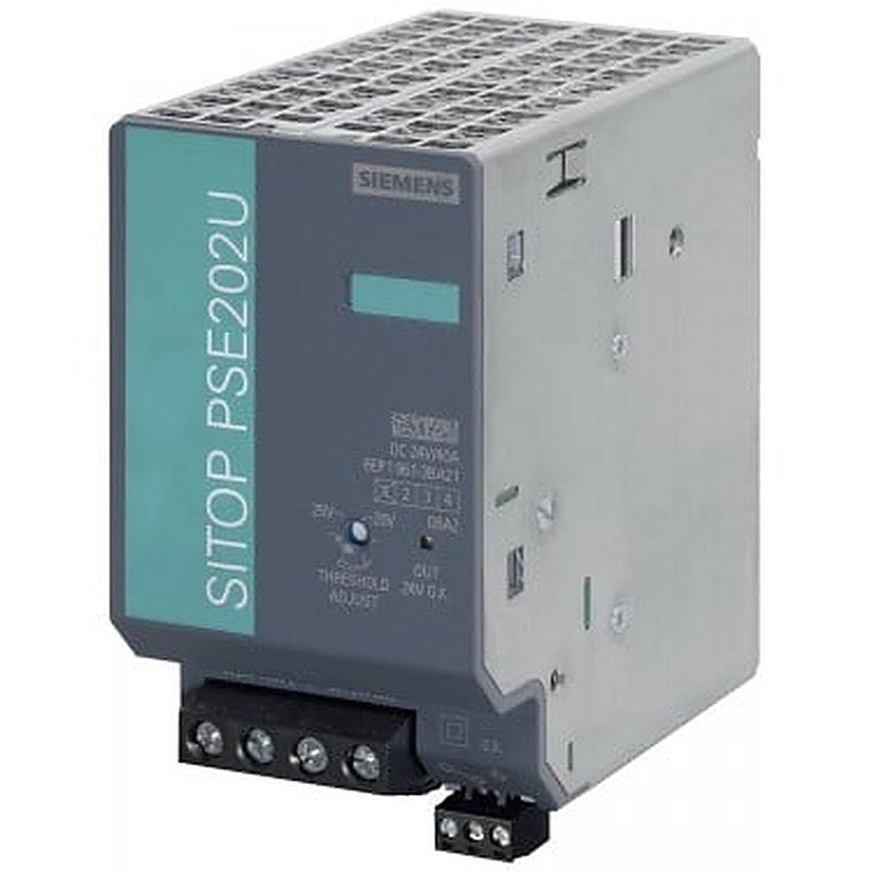 SITOP PSE202U redundancy module input/output: 24 V DC/40 A suitable for decoupling two SITOP power supplies with maximal per 20 A output current *Ex approval no longer available*