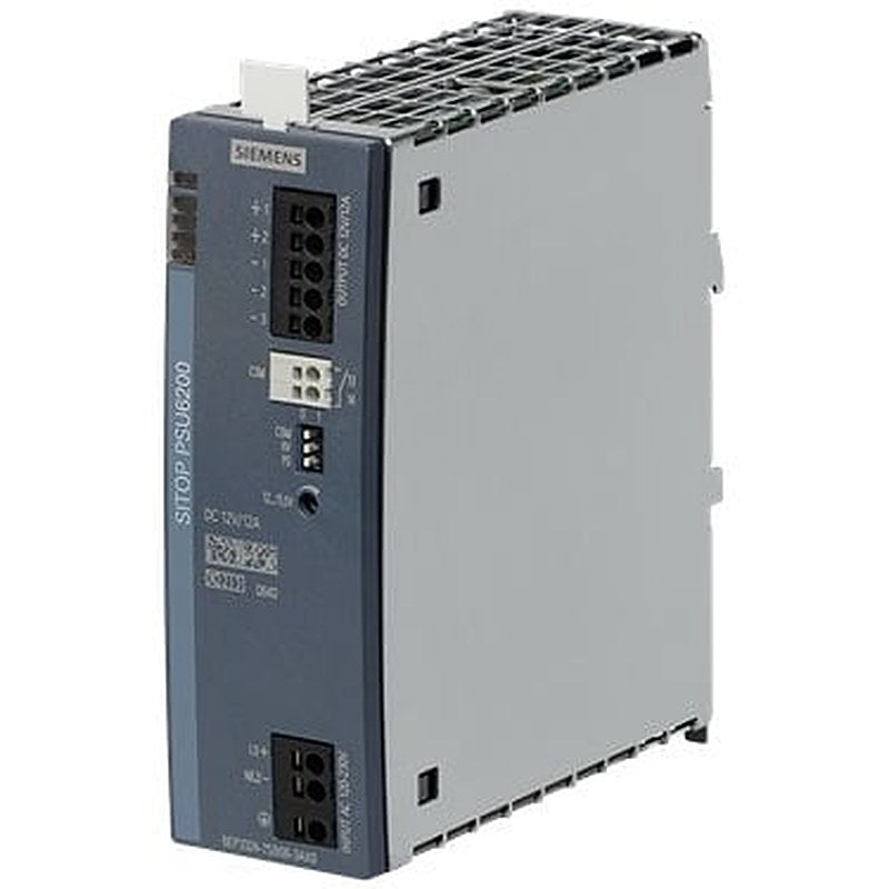 SITOP PSU6200 12 V/12 A Stabilized power supply Input: 120 - 230 V AC, (120 - 240 V DC) Output: 12 V DC/12 A with diagnostics interface