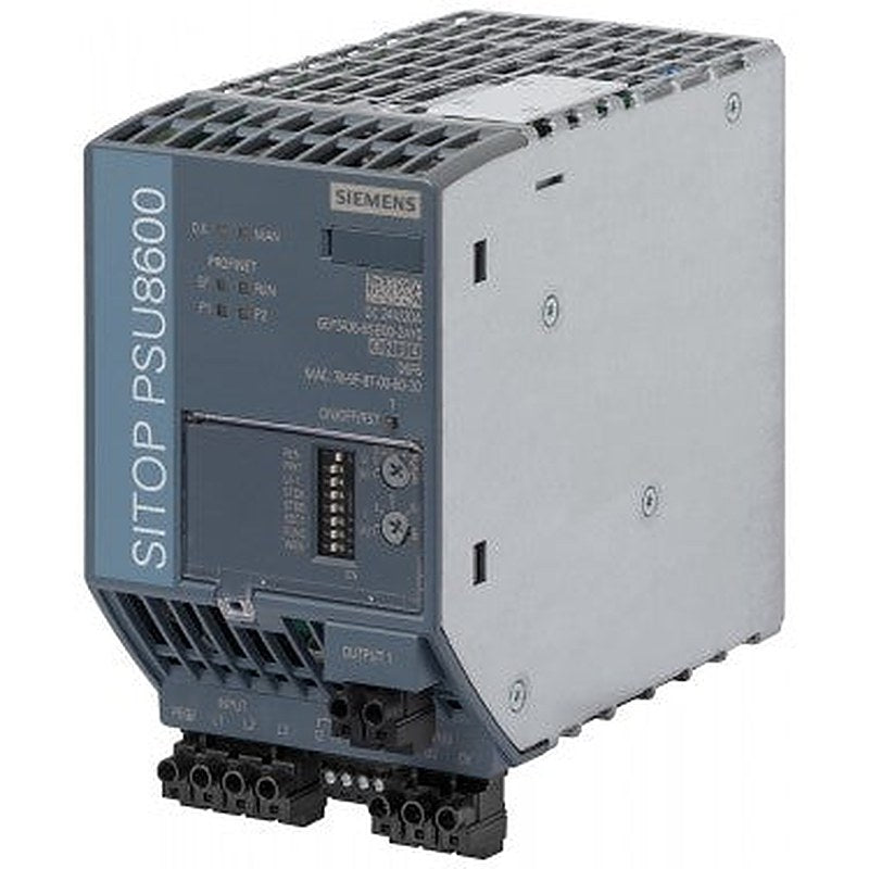 SITOP PSU8600 3AC 20 A PN stabilized power supply input: 400-500 V 3 AC output: 24 V DC/20 A with PN/IE connection web server integrated OPC UA server integrated *Ex approval no longer available*