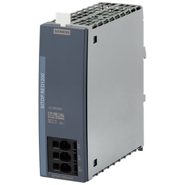 SITOP RED1200 redundancy module Input/output: 24/48 V DC/40 A Suitable for decoupling two SITOP power supplies with max. 20 A output current each