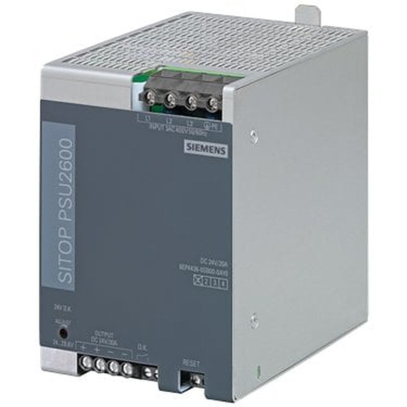 SITOP PSU2600 24 V/20 A Stabilized power supply input: 3 AC 400-500 V output: 24 V DC/20 A