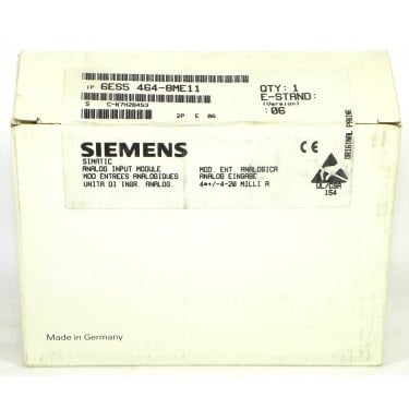 SIMATIC S5, Analog input 464 Isolated for S5-90U/-95U/-100U, ET 100U, ET 200U 4 inputs +4 to 20 mA,