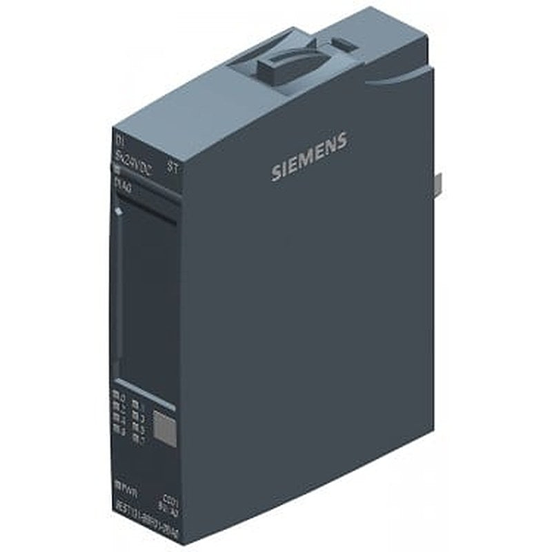 SIMATIC ET 200SP, Digital input module, DI 8x 24V DC Basic, type 2 (IEC 61131), sink input, (PNP, P-reading), Packing unit: 10 pieces, fits to BU-type A0, Colour Code CC01, input delay time 0,05..20ms, module diagnostics for: supply voltage