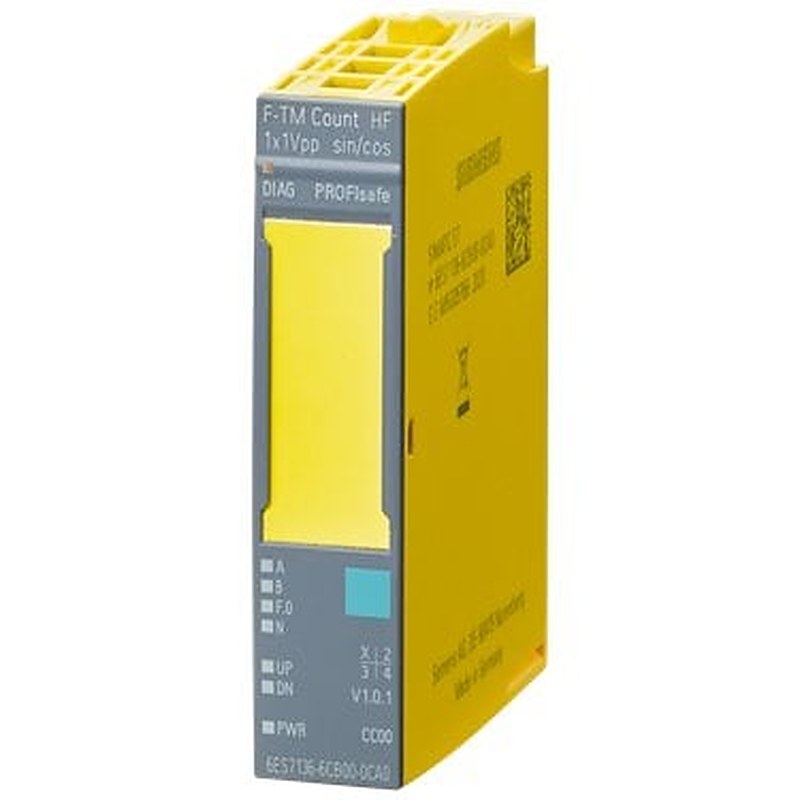 SIMATIC ET 200SP, F-TM Count 1x1Vpp sin/cos HF, PROFIsafe, 1 channel, for incremental rotary encoders, sin/cos 1 Vpp, suitable for BU type A0, pack quantity: 1 unit