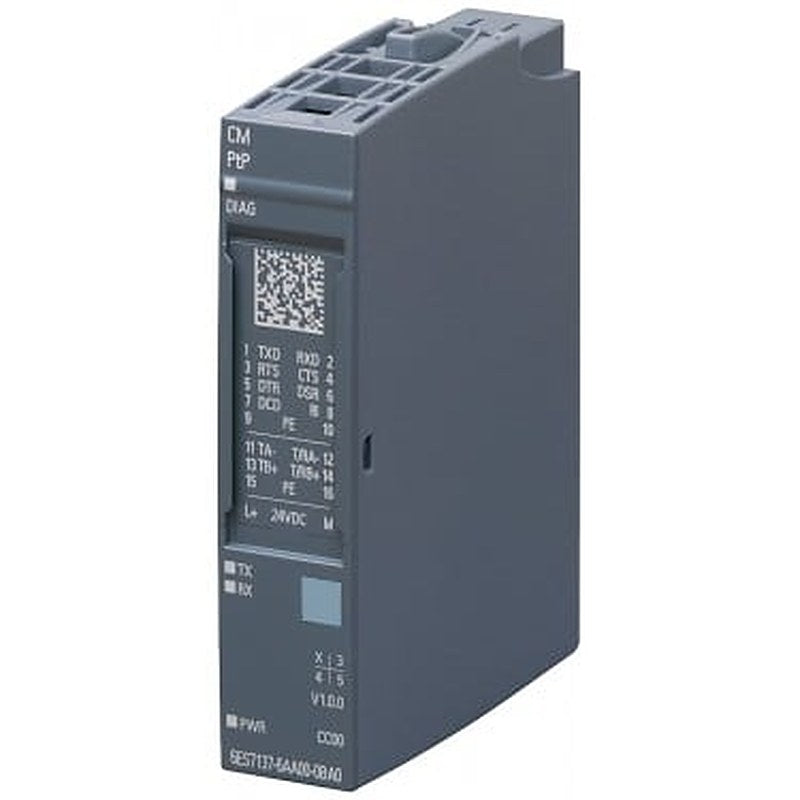 SIMATIC ET 200SP, CM PTP communication module for serial connection RS422, RS485 and RS232, Freeport, 3964 (R), USS, MODBUS RTU Master, Slave, 115200 Kbit/s