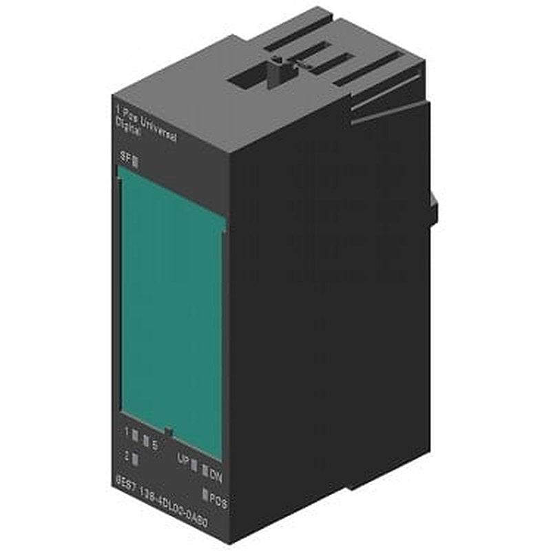 SIMATIC DP, Electronics module for ET 200S, 1 POS U, Controlled positioning with digital outputs for 5 V/24 V incremental encoder, SSI encoder, 30 mm overall width