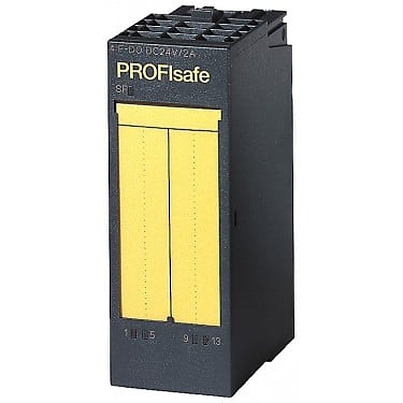 SIMATIC DP, Electronics module 1F-RO 24 V DC/AC 24..230V/5A, f. ET200S, 30 mm overall width, 1 relay output (2 NO) Output current 5 A, load voltage 24 V DC and 24...230 V AC, Can be used up to Category 4 (EN 954-1)/ SIL3 (IEC61508)/PLE (ISO13849), if control takes place F-DO (e.g. 6ES7138-4FB02-0AB0) F-DQ