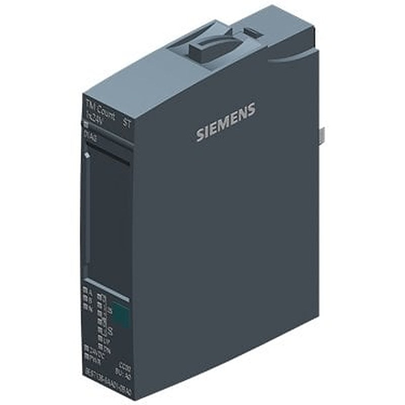 SIMATIC ET 200SP, TM count 1x 24 V Counter module, 1 channel for 24 V incremental encoder or pulse encoder, 3 DI, 2 DQ Suitable for BU type A0, packing quantity: 1 unit,