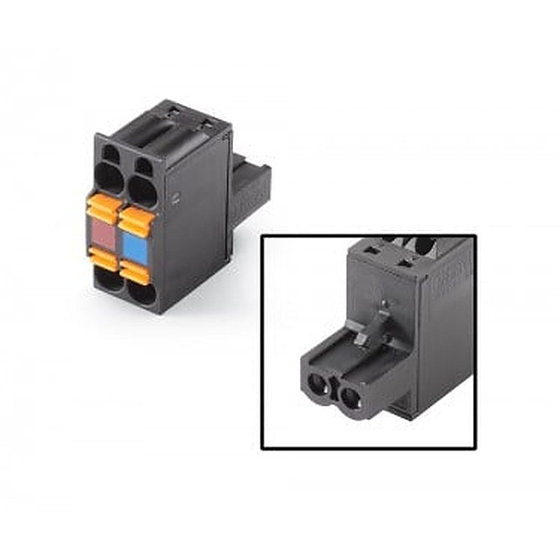 connector, female, 2x2-pole, ET200SP, interface module, KP32F, PN-PN coupler, grid size 5.08 mm cage clamp technology, internally bridged, color-coded 10 units per packing unit