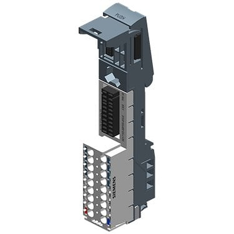 SIMATIC ET 200SP, BaseUnit BU20-P16+A0+2D, BU-TYPE U0, Packaging Unit: 10 Pieces, Push-in terminals, w/o AUX-terminals, new potential group, WxH: 20mm x 117mm