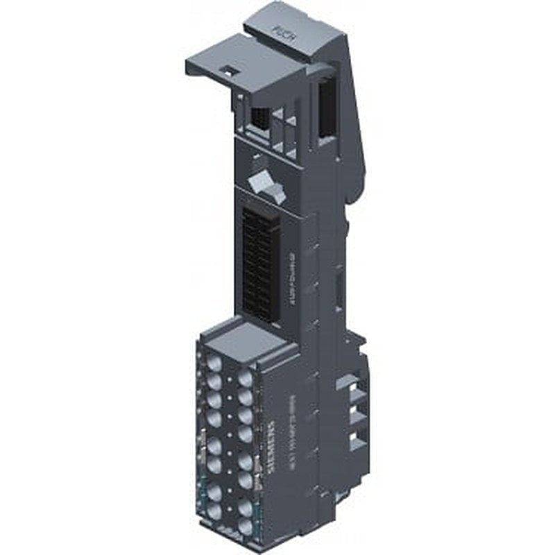SIMATIC ET 200SP, BaseUnit BU20-P12+A4+0B, BU type B0, Pack quantity: 10 units, Push-in terminals, with 4 AUX terminals, bridged to the left, WxH: 20 mmx117 mm