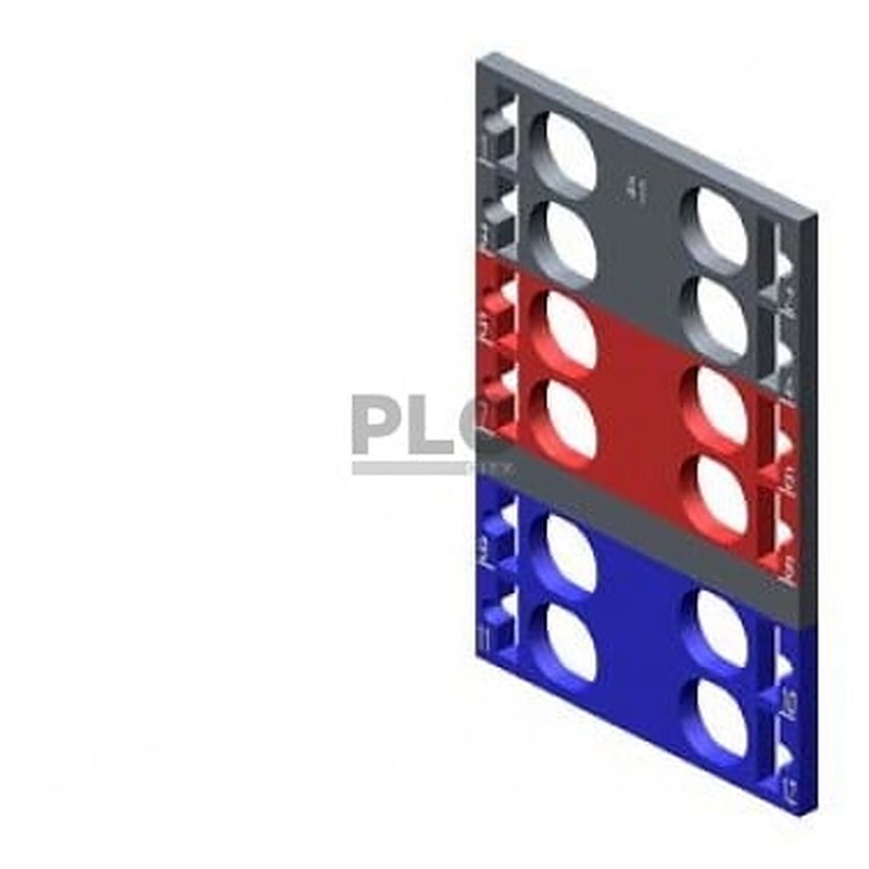 SIMATIC ET 200SP, 10 color-coded labels Color code CC41, for I/O modules, module-specific, for 12 push-in terminals