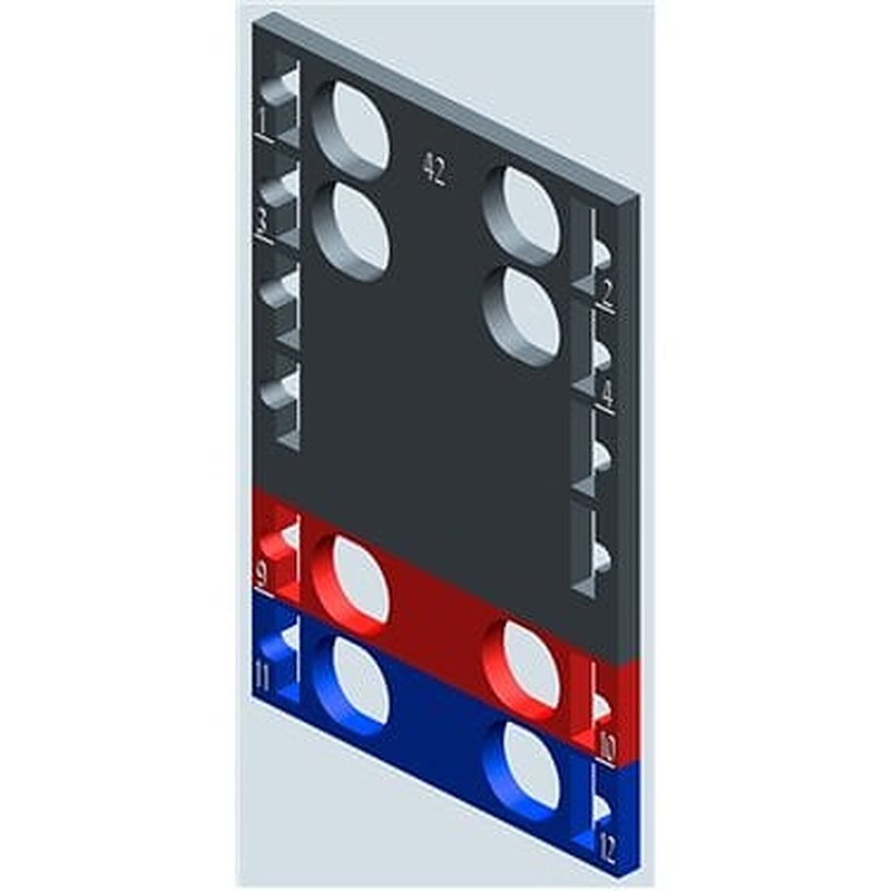 SIMATIC ET 200SP, 10 color-coded labels Color code CC42, for I/O modules, module-specific, for BU type F0