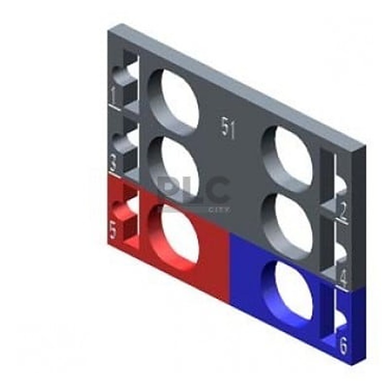 SIMATIC ET 200SP, 10 color-coded labels Color code CC51, for I/O modules, module-specific, for 12 push-in terminals