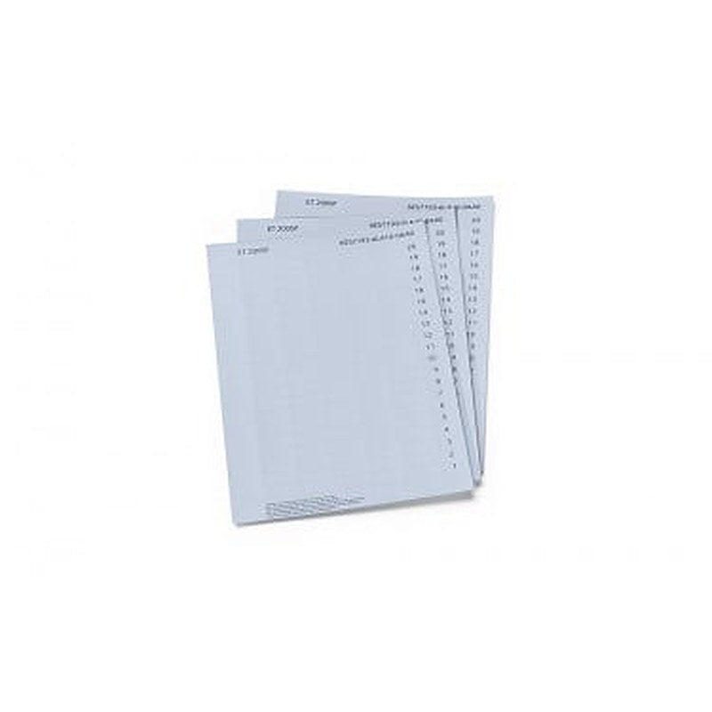SIMATIC ET 200SP, 1000 labeling strips, light gray, 10 sheets DIN A4, perforated, paper, 180G/M2