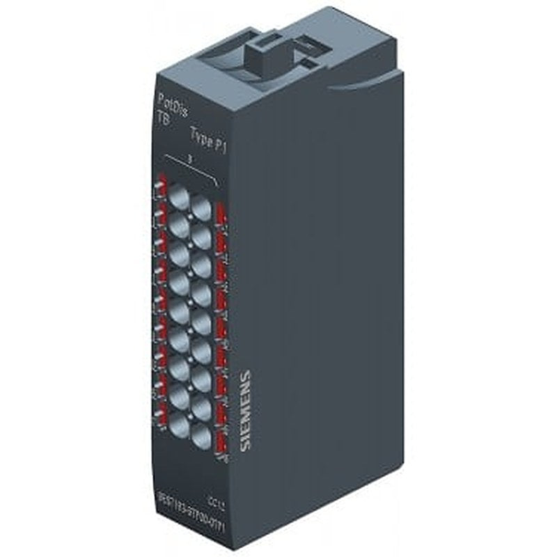 SIMATIC ET 200SP, Potential distributor module, PotDis terminal block, PotDis-TB-P1-R, 18 x potential P1, Push-In terminals Packaging Unit: 1 Piece,