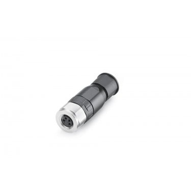 M8 power connector, Socket insert 4-pole