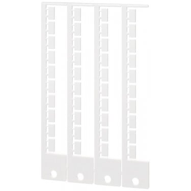 labels 10x 5 mm RAL9016, consists of 200 labels on frame, 40 labels per frame
