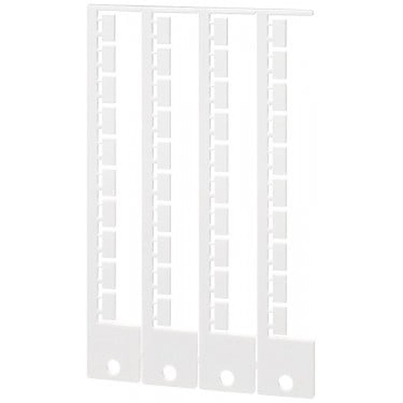 labels 10x 5 mm RAL9016, consists of 200 labels on frame, 40 labels per frame