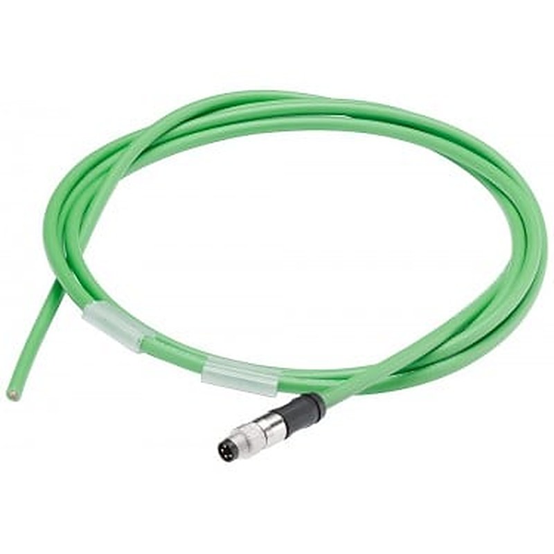 bus cable for ET connection M8, Pre-assembled at one end with 1x M8 connector, 4-pole, shielded Length 2.0 m