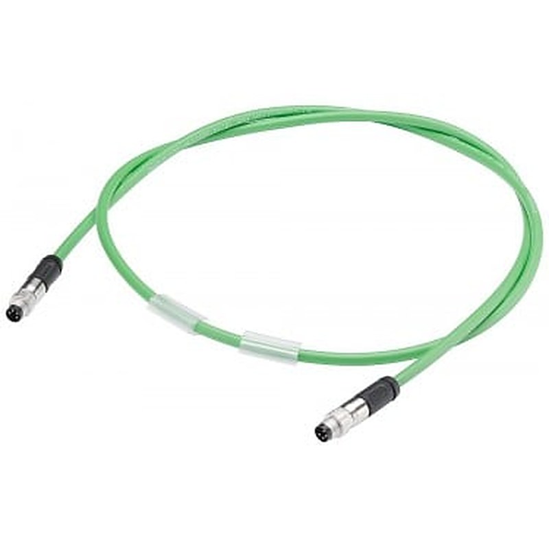 bus cable for ET connection M8, assembled on both ends with 2x M8 connectors, 4-pole, shielded Length 15 m