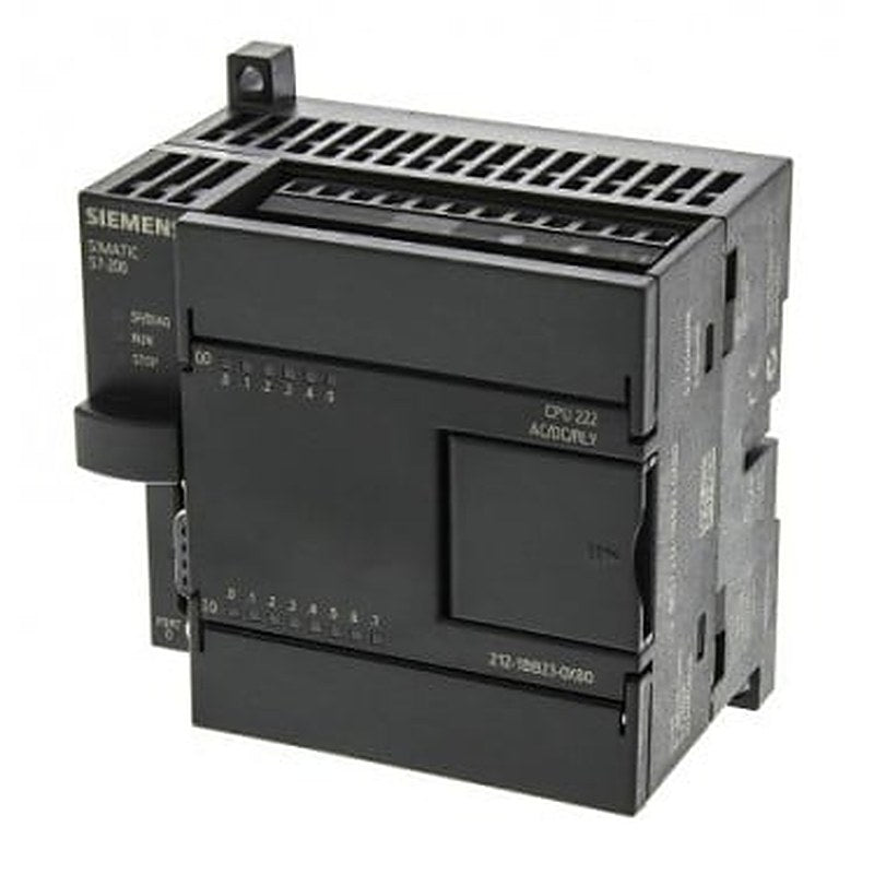 SIMATIC S7-200, CPU 222 Compact unit, AC power supply 8 DI DC/6 DO relay 4 KB progr./2 KB data, PROFIBUS DP expandable