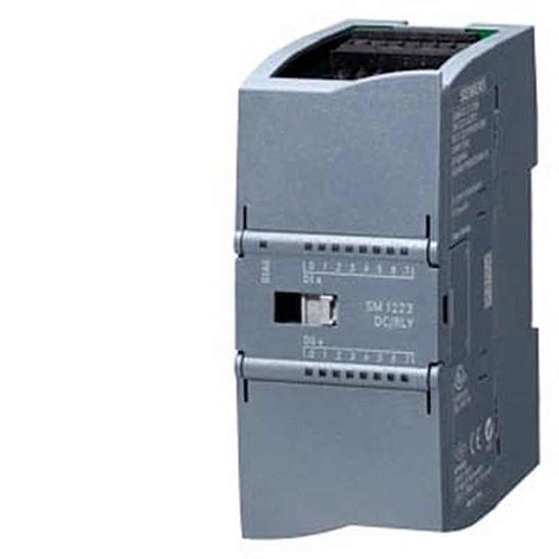 SIMATIC S7-1200, Digital I/O SM 1223, 8 DI/8 DO, 8 DI 24 V DC, Sink/Source, 8 DO, relay 2 A