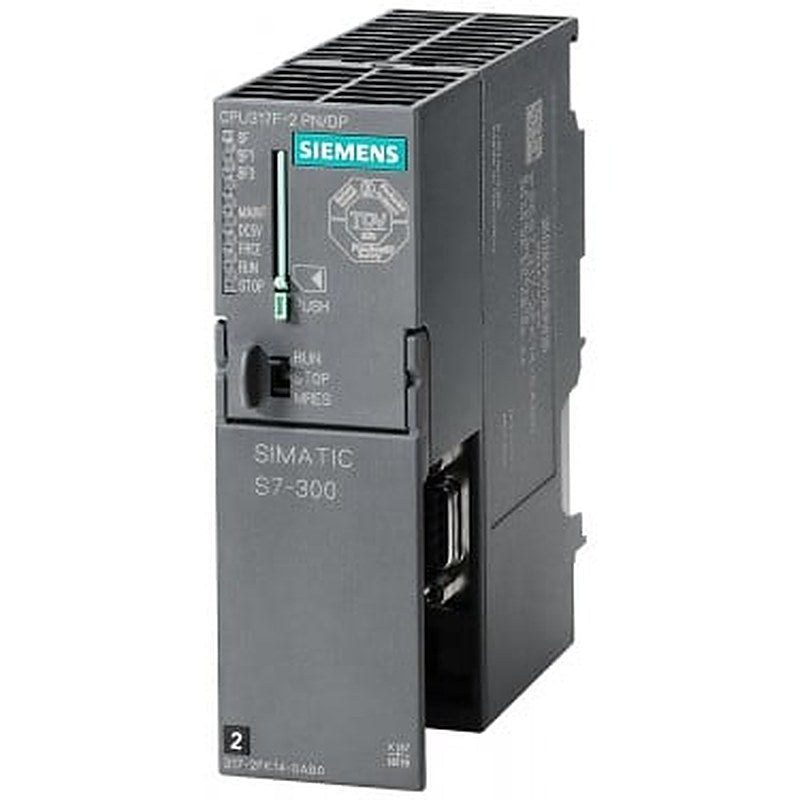 SIMATIC S7-300 CPU317F-2 PN/DP, Central processing unit with 1.5 MB work memory, 1st interface MPI/DP 12 Mbit/s, 2nd interface Ethernet PROFINET, with 2-port switch, Micro Memory Card required