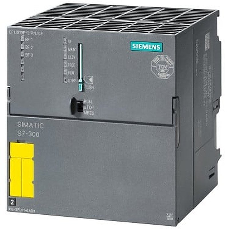 SIMATIC S7-300 CPU319F-3 PN/DP, Central processing unit with 2.5 MB work memory, 1st interface MPI/DP 12 Mbit/s, 2nd interface DP master/slave 3rd interface Ethernet PROFINET, Micro Memory Card required