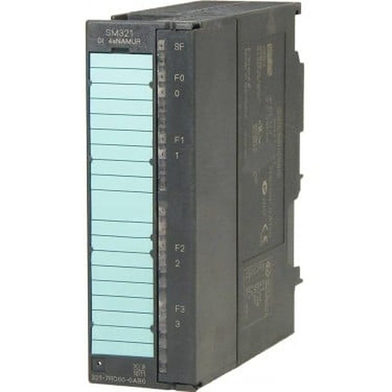 SIMATIC S7, digital input SM 321, isolated, 4 DI; 24 V DC, NAMUR/DIN 19234, for signals from the hazardous area, diagnostics-capable, PTB tested
