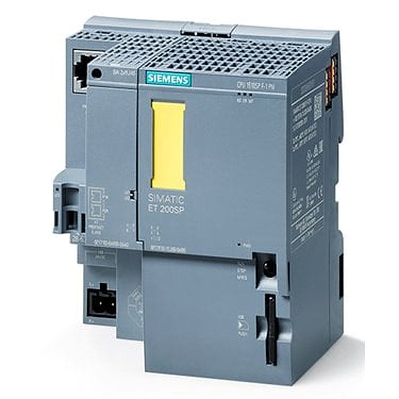 SIMATIC DP, CPU 1510SP F-1 PN for ET 200SP, Central processing unit with Work memory 150 KB for program and 750 KB for data, 1st interface: PROFINET IRT with 3-port switch, 72 ns bit performance, SIMATIC Memory Card required, BusAdapter required for Port 1 and 2