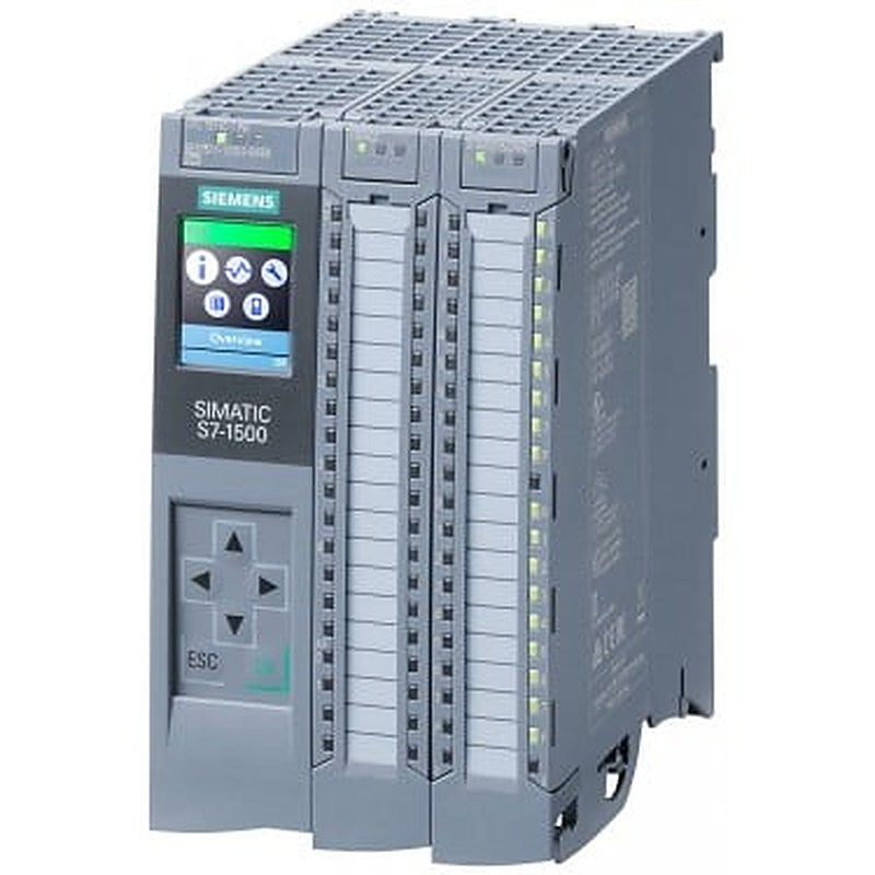 SIMATIC S7-1500 Compact CPU CPU 1511C-1PN, central processing unit with working memory 175 KB for program and 1 MB for data, 16 digital inputs, 16 digital outputs, 5 analog inputs, 2 analog outputs, 6 high speed counters, 4 high speed outputs for PTO/PWM/frequency output 1. interface: PROFINET IRT with 2 port switch, 60 NS bit-performance, incl. front connector push-in, SIMATIC memory card necessary