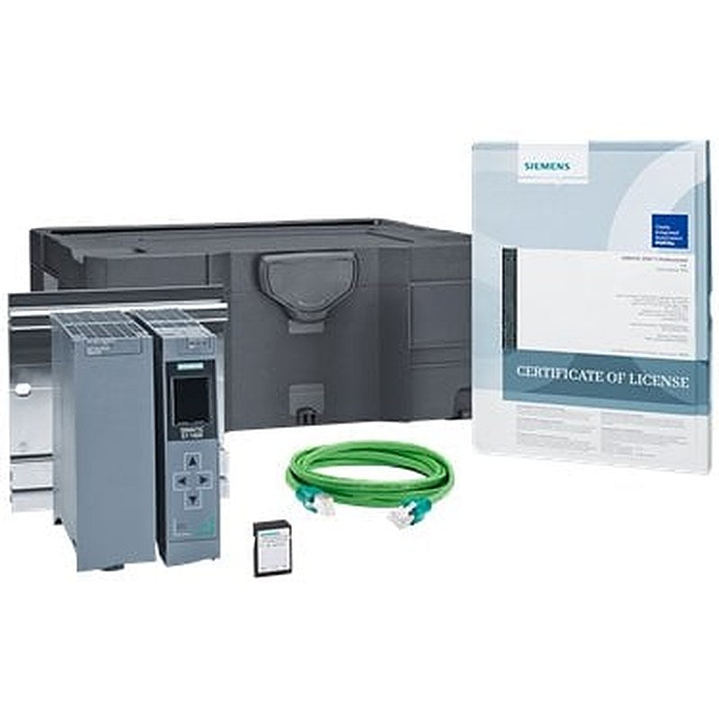 SIMATIC S7-1500, Starterkit, consisting of: CPU 1511T-1 PN, power supply PM1507, 24V/3A, mounting rail 160mm, SIMATIC memory card, 4 MB, Ethernet cable. STEP 7 V15 Professional trial365 license, SIMATIC ProDiag S7-1500, SIMATIC OPC UA S7-1500 Small, info material