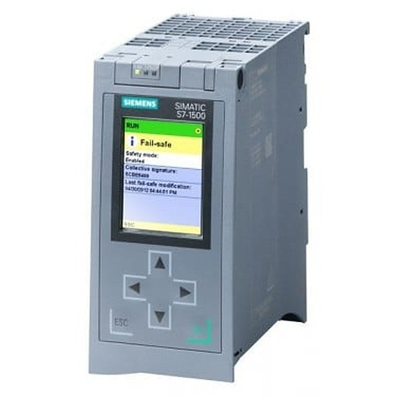 SIMATIC S7-1500F, CPU 1516F-3 PN/DP, Central processing unit with work memory 1.5 MB for program and 5 MB for data, 1st interface, PROFINET IRT with 2-port switch, 2nd interface, ETHERNET, 3rd interface, PROFIBUS, 10 ns bit performance, SIMATIC Memory Card required