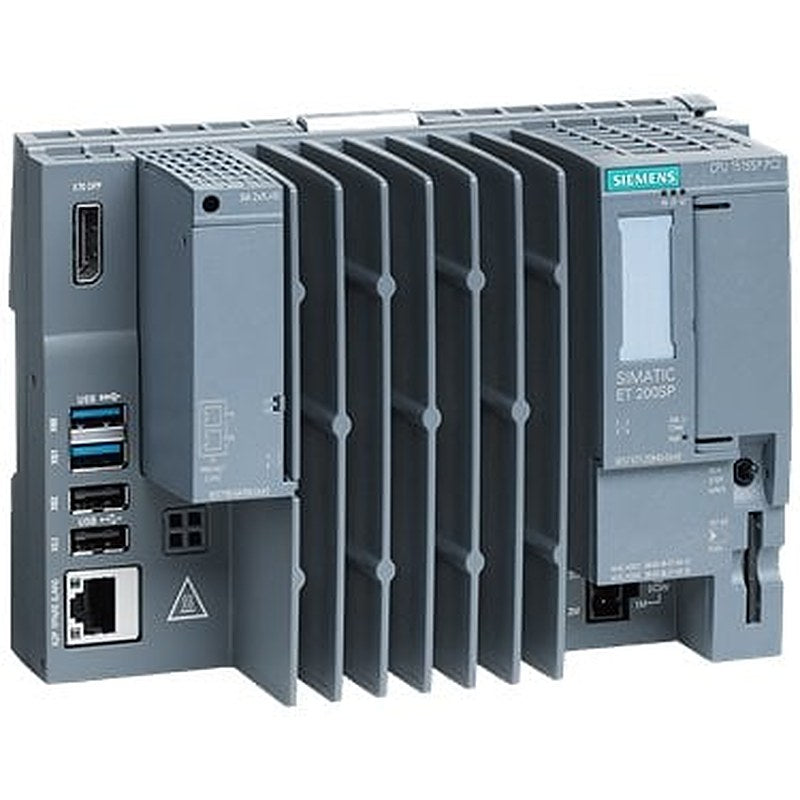 SIMATIC ET 200SP Open Controller, CPU 1515SP PC2 T, 8 GB RAM, 128 GB CFast with Windows 10 IoT Enterprise 64-bit and S7-1500 Software Controller CPU 1505SP T pre-installed, Interfaces: 1x Slot CFast, 1x slot SD/MMC, 1x connection for ET 200SP bus Adapter PROFINET, 1x 10/100/1000 Mbit/s Ethernet, 2x USB 3.0, 2x USB 2.0, 1x display port, Documentation on CFast Restore image on CFast