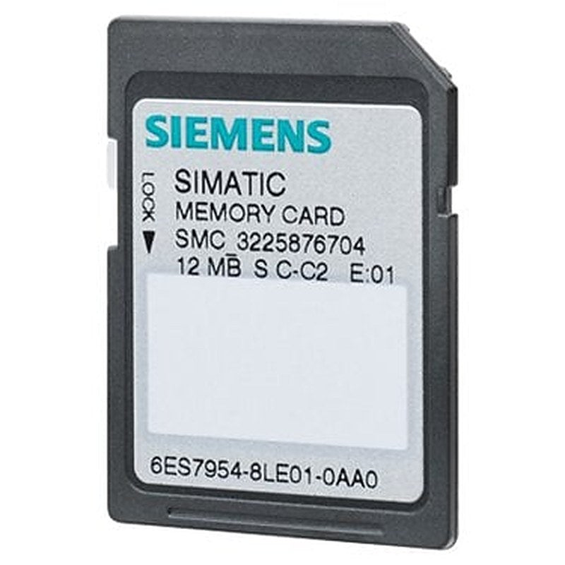 SIMATIC S7, MEMORY CARD FOR S7-1X00 CPU/SINAMICS, 3,3 V FLASH, 12 MBYTE