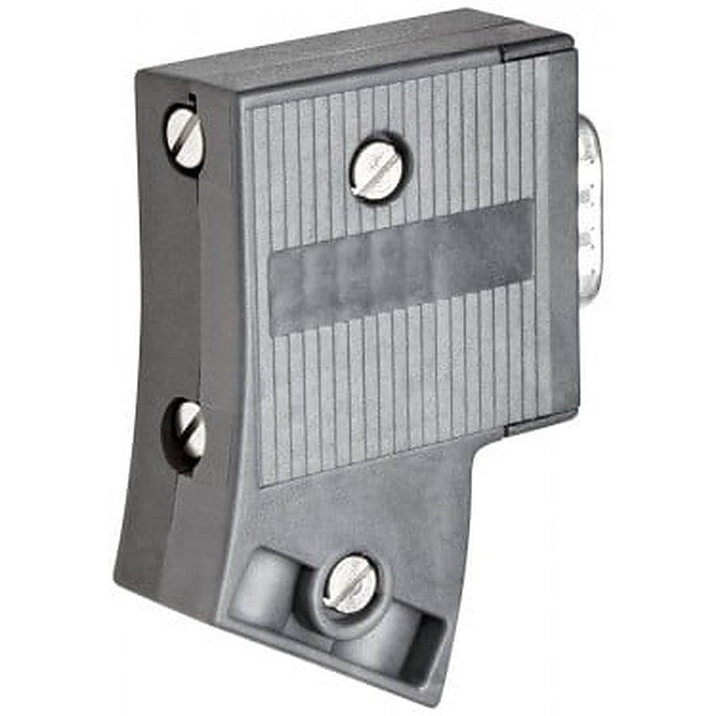 SIMATIC DP, bus connection plug f. PROFIBUS w. inclined cable outlet, max. 1.5 Mbaud, insulation displacement method, 15x 57.6x 39.5 mm (WxHxD), without bus terminating resistor and programming device socket