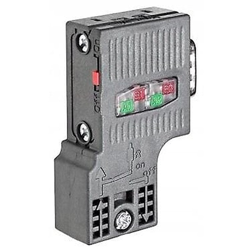 SIMATIC DP, Connection plug for PROFIBUS up to 12 Mbit/s 90° cable outlet, Insulation displacement method FastConnect, without PG socket 15.8x 59x 35.6 mm (BxHxD)