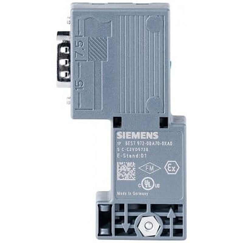 SIMATIC DP, Connection plug for PROFIBUS up to 12 Mbit/s 90° cable outlet, 15.8x 72.2x 36.4 mm (WxHxD), Insulation displacement method FastConnect, without PG socket
