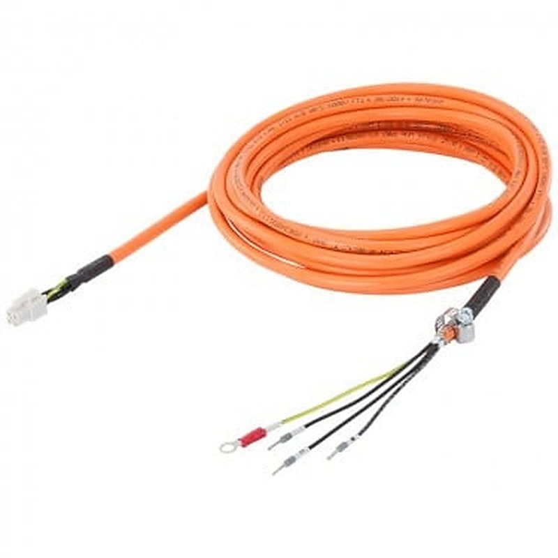 Power cable pre-assembled 6FX3002-5CK01-1AD0 4x 0.75 C, for motor S-1FL6 LI to V90 230 V FS A, B, C, D (1kW) MOTION-CONNECT 300 UL/CSA Dmax=7.1 mm Length (m)=3 m
