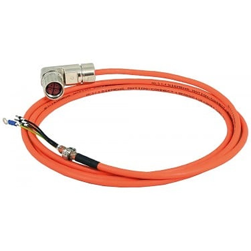 power cable pre-assembled 6FX3002-5CL11 4x 2.5 for motor S-1FL6 HI 400 V with V70/V90 frame B and C MOTION-CONNECT 300 UL/CSA Dmax=9.4 mm length (m)=3 m